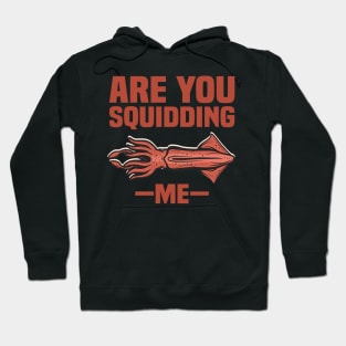 Squid Squiding Me Funny & humor Squids Cute & Cool Art Design Lovers Hoodie